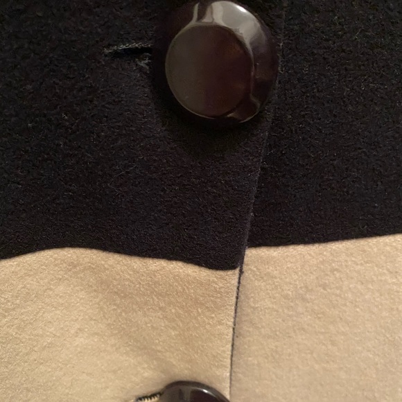 Vintage black color block coat - Picture 3 of 7